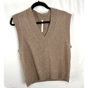 Aritzia The Group Babaton Merino Wool Beige Vest Womens Size XS